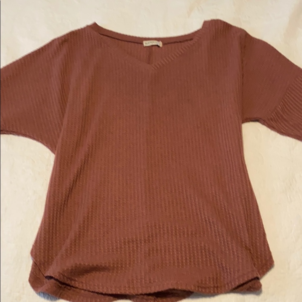 Oversized Waffle Knit Top